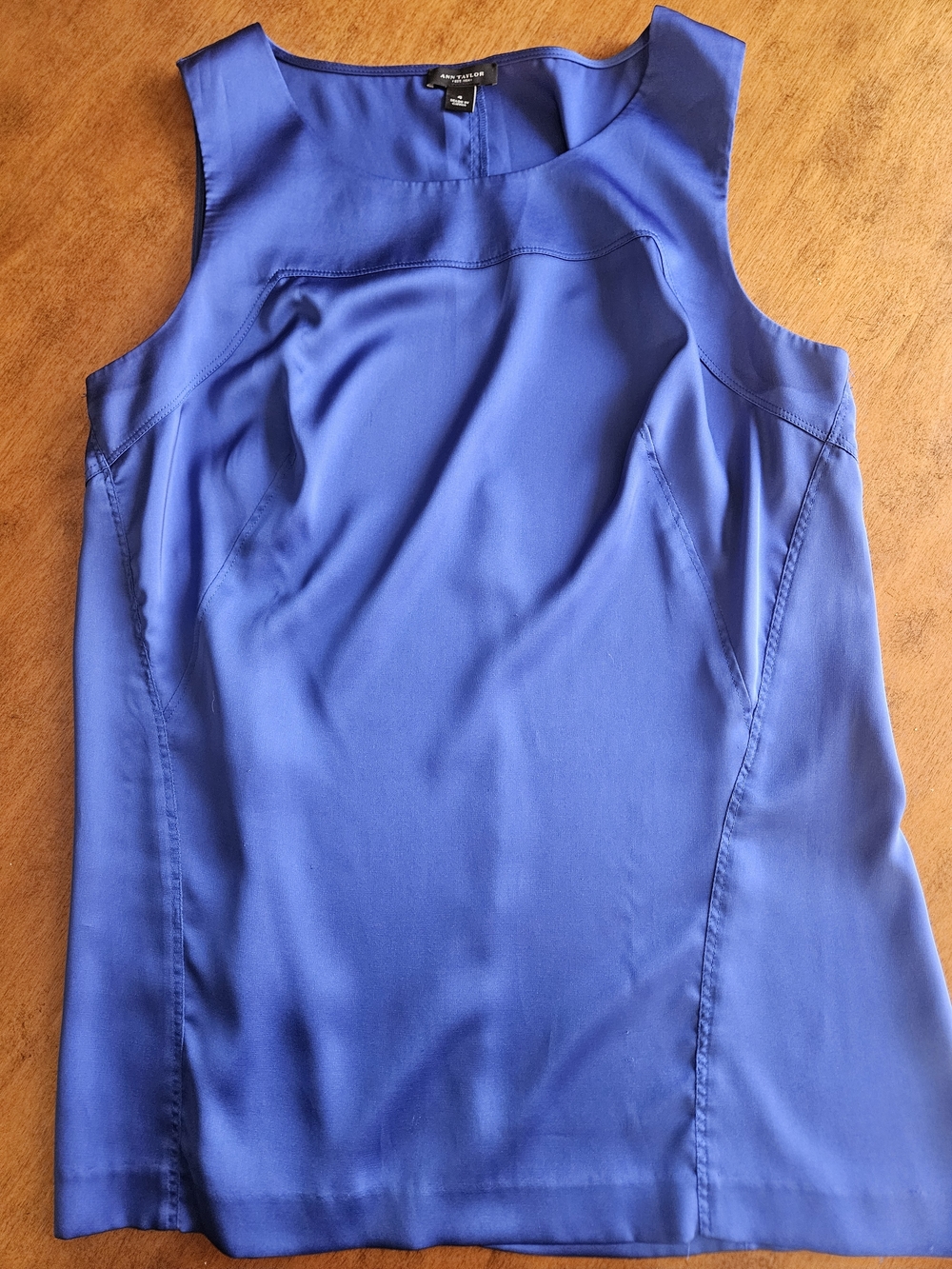 Ann Taylor Sleeveless Shell - Royal Blue